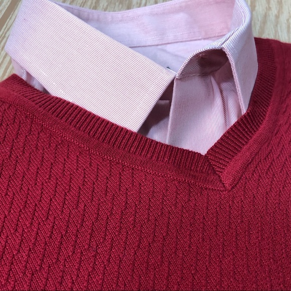 Men’s NWT Alan Flusser V-Neck Sleeveless Sweater - Picture 2 of 8